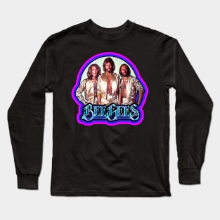 70's Classic Bee Gees Custom Art Long Sleeve T-Shirt